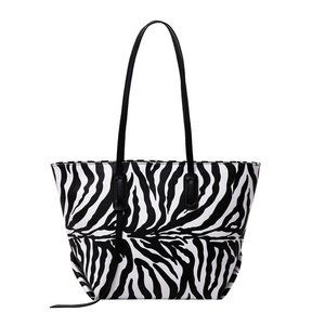 Large Tote Shoulder Black&White